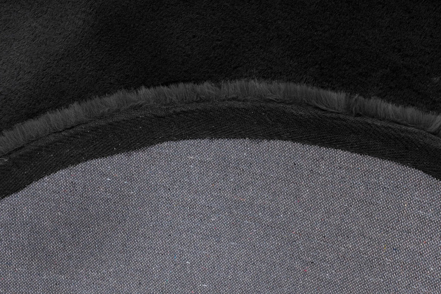 High-Pile Rug - Novara Black Plain