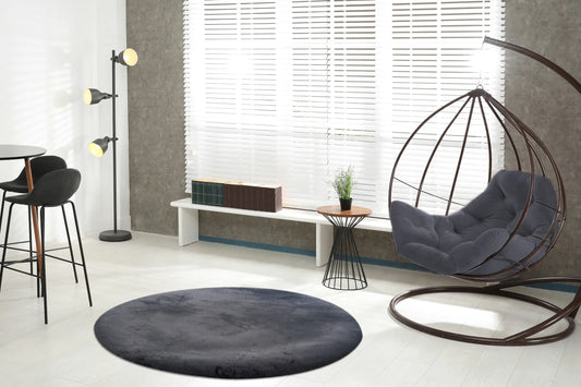 High-Pile Rug - Novara Anthracite Plain