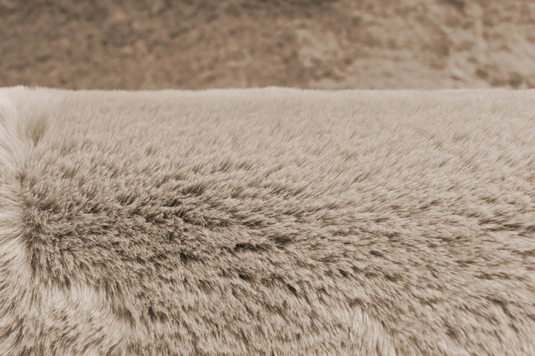 High-Pile Rug - Novara Light Taupe Plain
