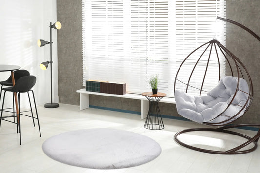 High-Pile Rug - Novara Silver Plain