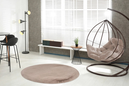 High-Pile Rug - Novara Taupe Plain