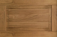 Display Cabinet Vincester - 2 Glass Panel Doors - Solid Hoboken Oak