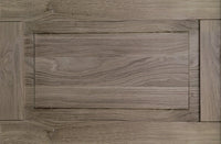 Boekenkast Harrison - Massief Eiken Grijs - 240 x 49 x 230 cm