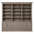 Library Cabinet Beaumont - Brushed Brown & Grey Oak - 310×240 cm