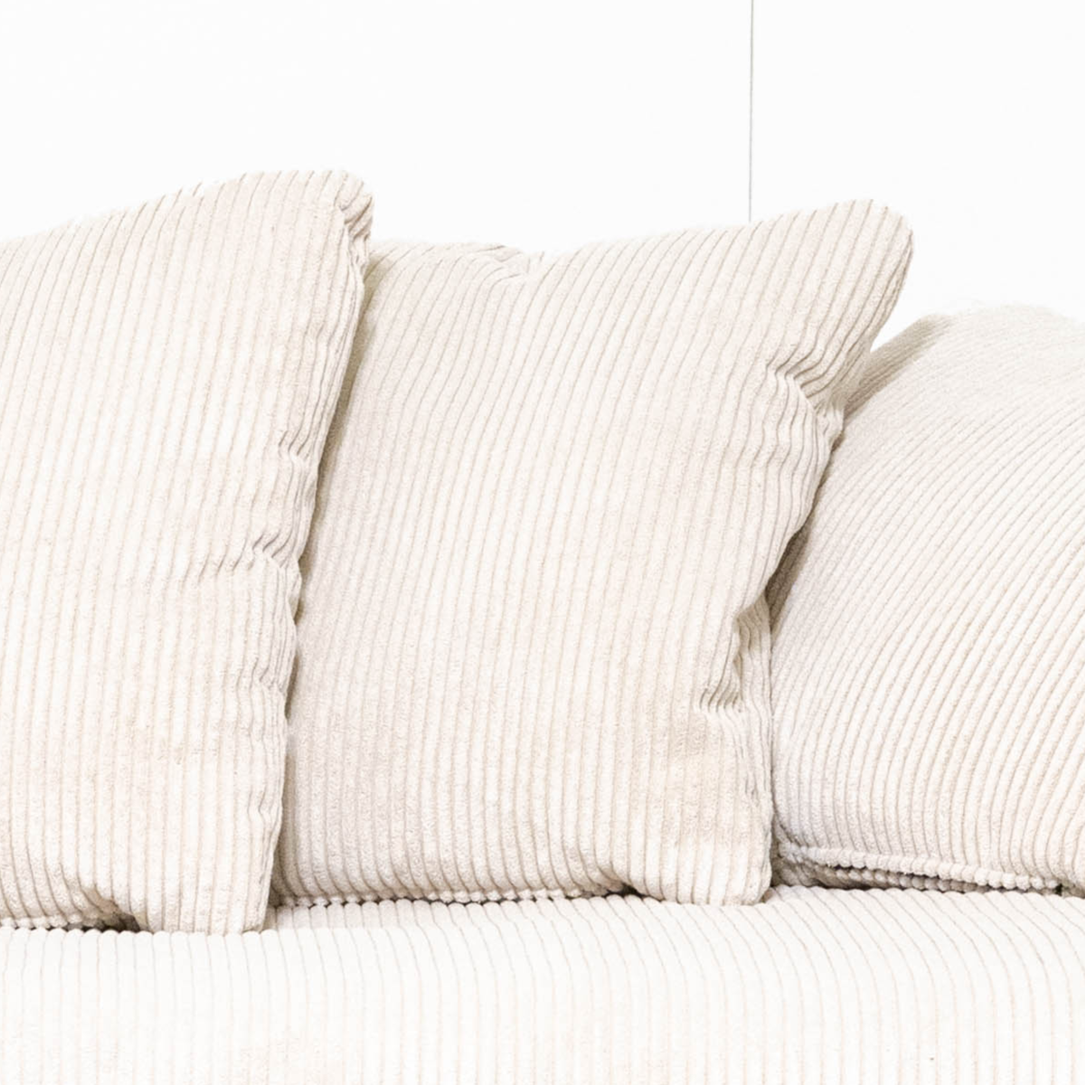 Sofa Linoa - Cream Beige Striped - 2,5 Seater