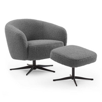 Loungesessel Shepherd – Glore Grau Stoff