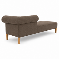 Lounge Cirus with Chesterfield Details - Brown - 175×70×70 cm