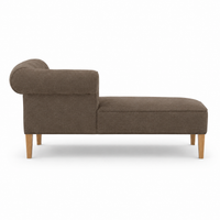 Lounge Cirus with Chesterfield Details - Brown - 175×70×70 cm
