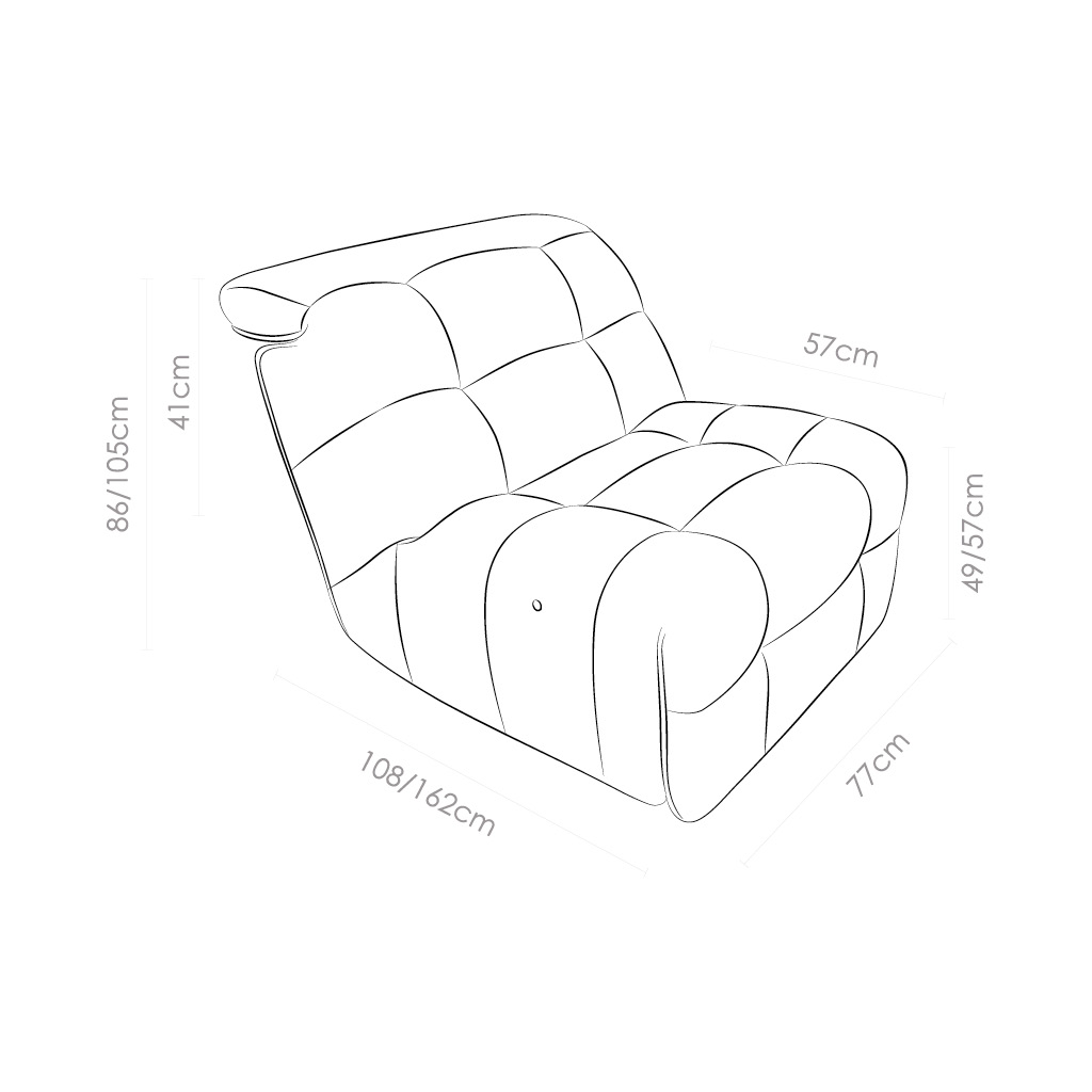 Loungesessel Zen-S – Fusion 196 Shell | Battery Included