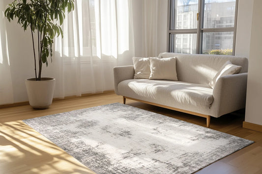 Hoogpolig Vloerkleed - Riveda Zilver