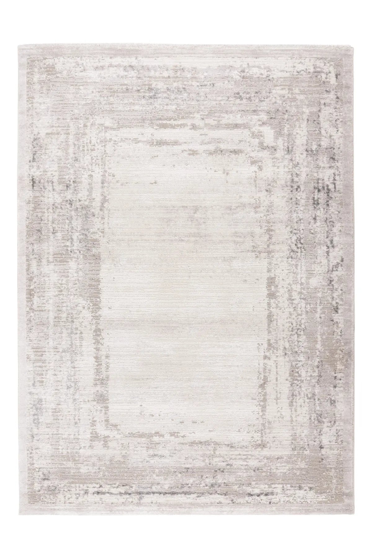 High-Pile Rug - Riveda Silver Border 3