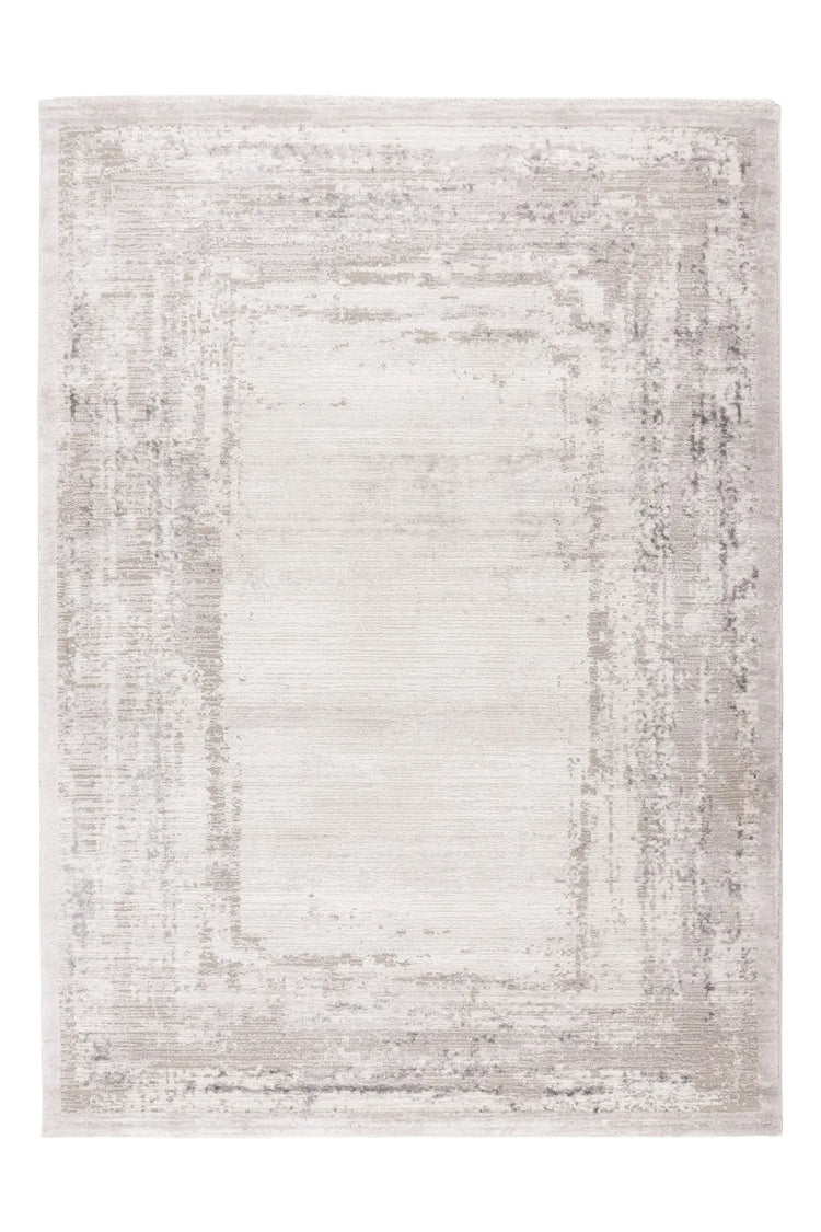 High-Pile Rug - Riveda Silver Border 3