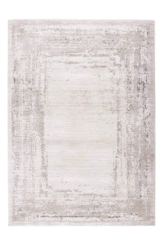 High-Pile Rug - Riveda Silver Border 3