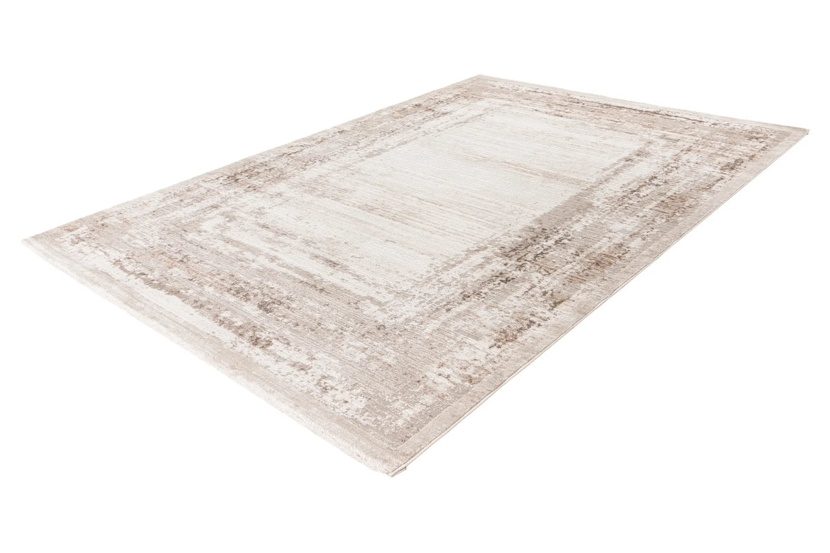 High-Pile Rug - Riveda Taupe Border