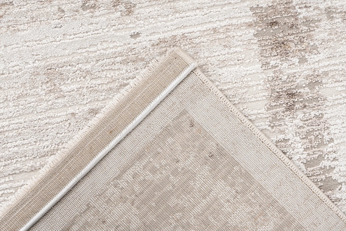 High-Pile Rug - Riveda Taupe Border