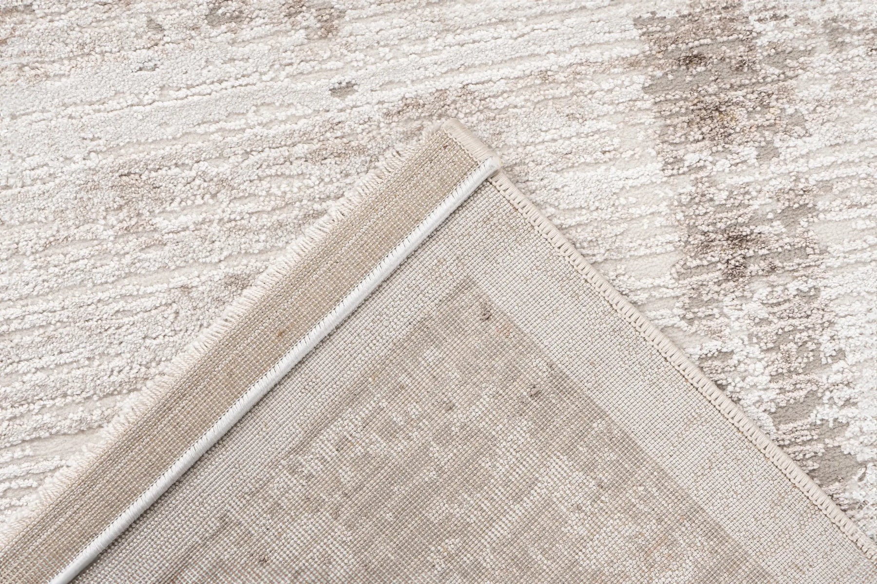 High-Pile Rug - Riveda Taupe Border