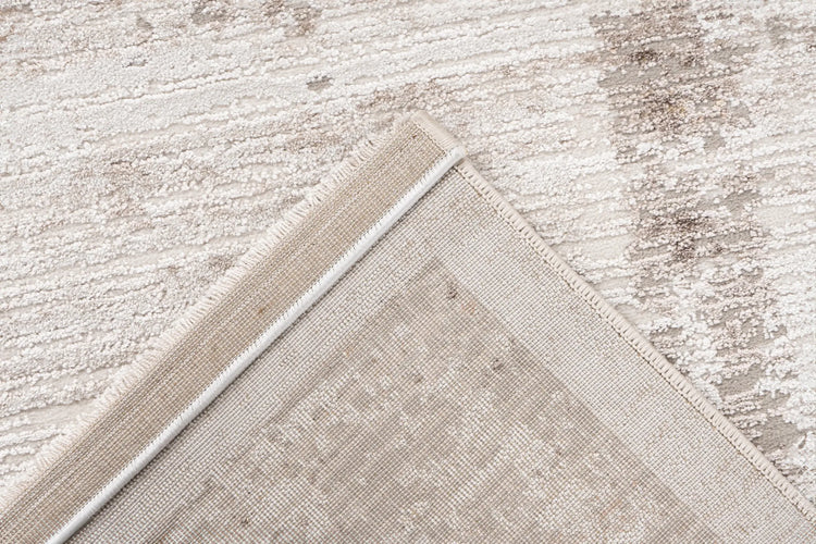 High-Pile Rug - Riveda Taupe Border
