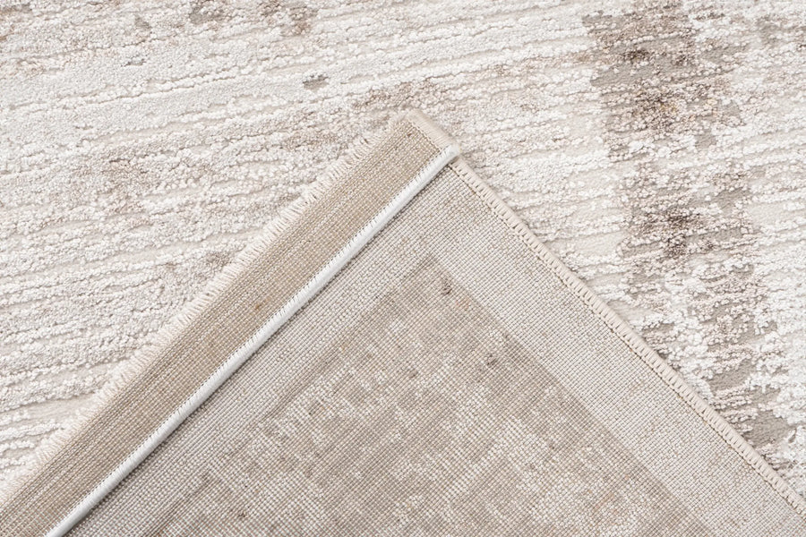 High-Pile Rug - Riveda Taupe Border