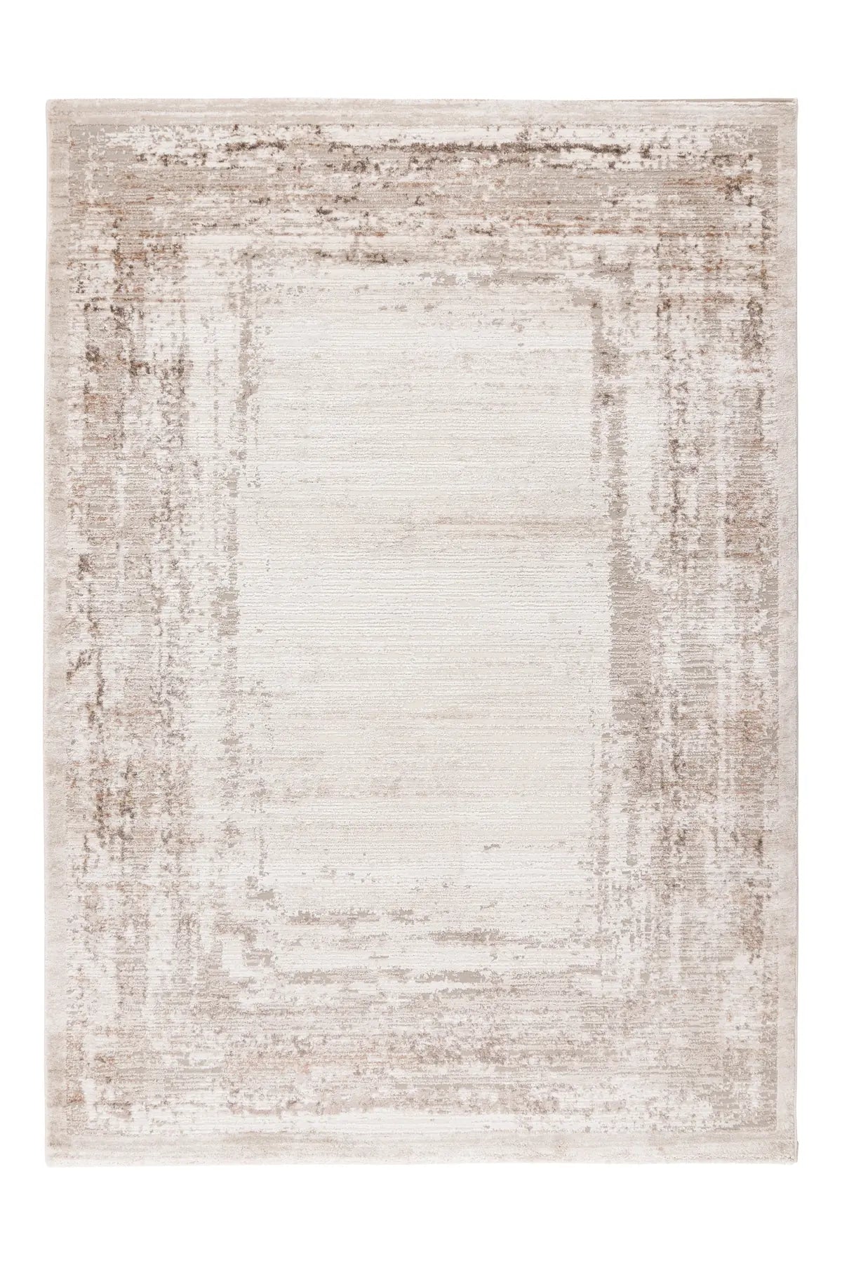 High-Pile Rug - Riveda Taupe Border