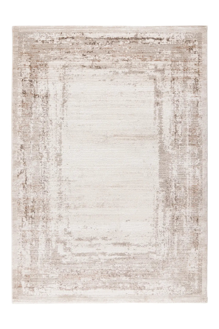 High-Pile Rug - Riveda Taupe Border