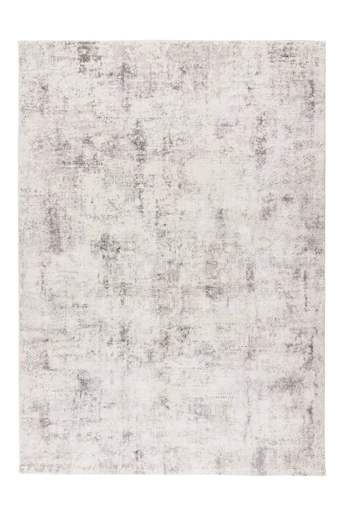 Hochflor-Teppich - Riveda Silber Abstract