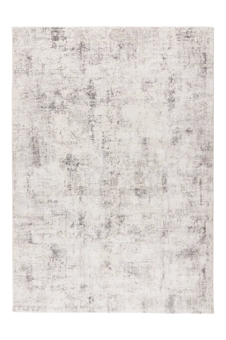 Hochflor-Teppich - Riveda Silber Abstract