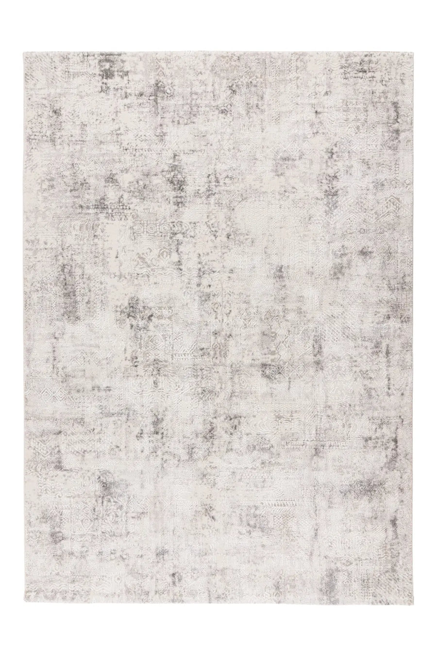High-Pile Rug - Riveda Silver Abstract