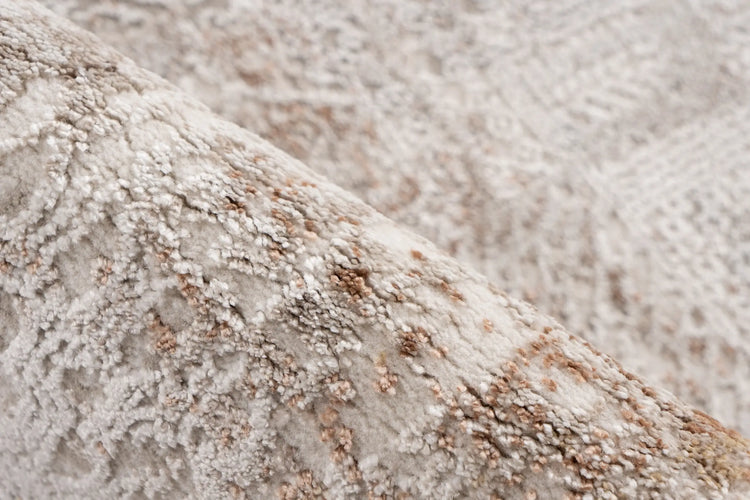 Hochflor-Teppich - Riveda Taupe Abstract 3