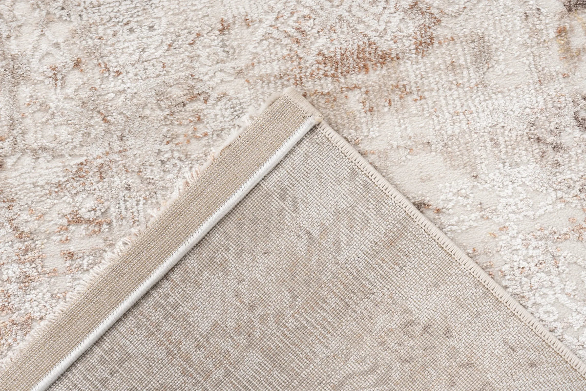 Hochflor-Teppich - Riveda Taupe Abstract 3