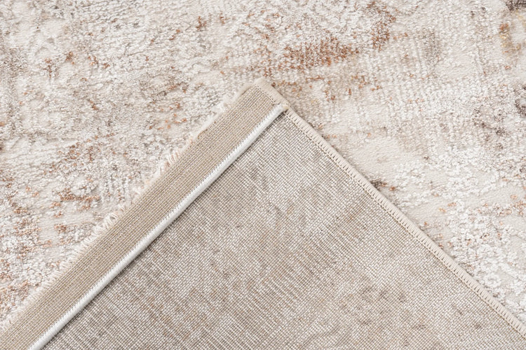 Hochflor-Teppich - Riveda Taupe Abstract 3