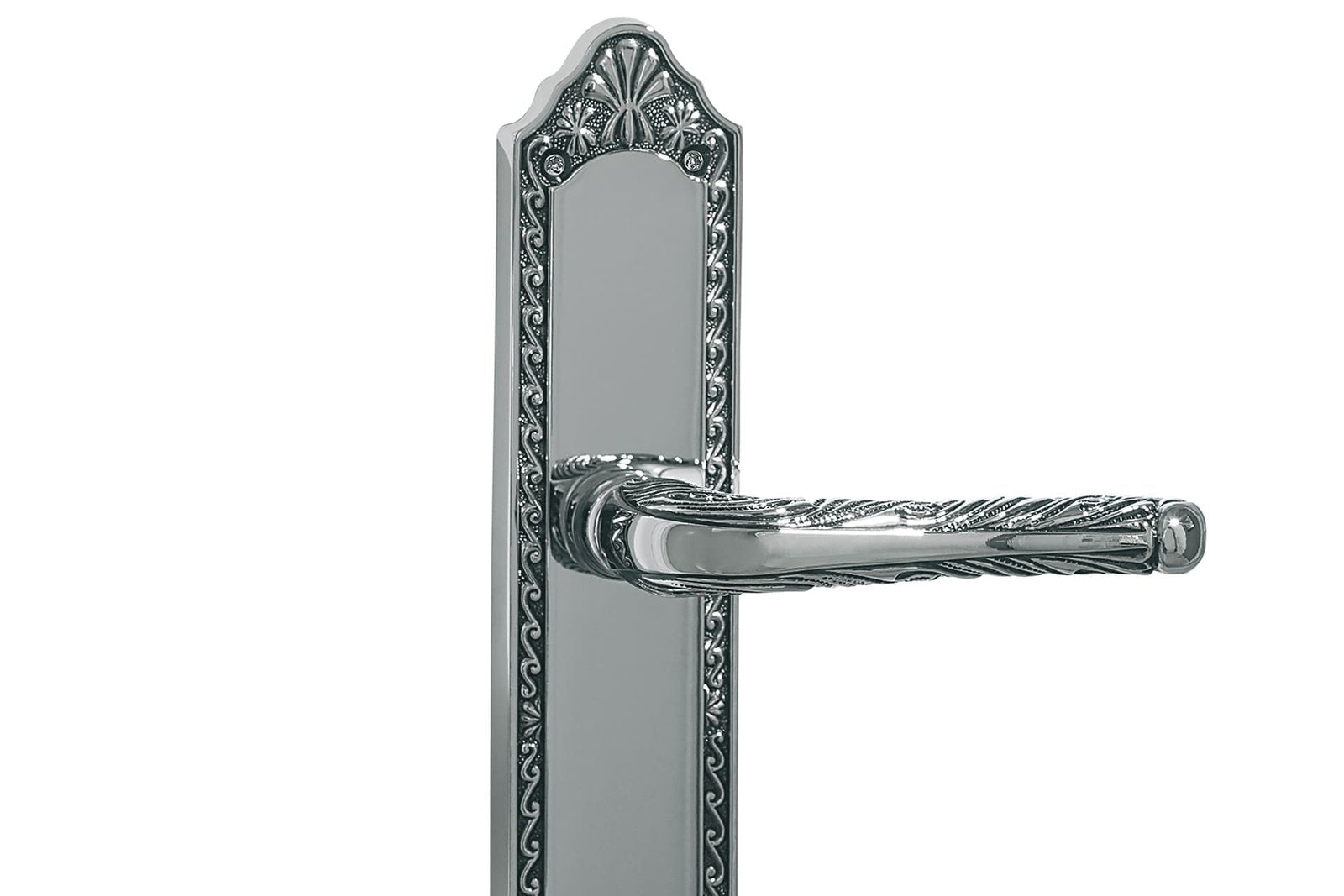 Porte lever handles set on plates - 0A3232