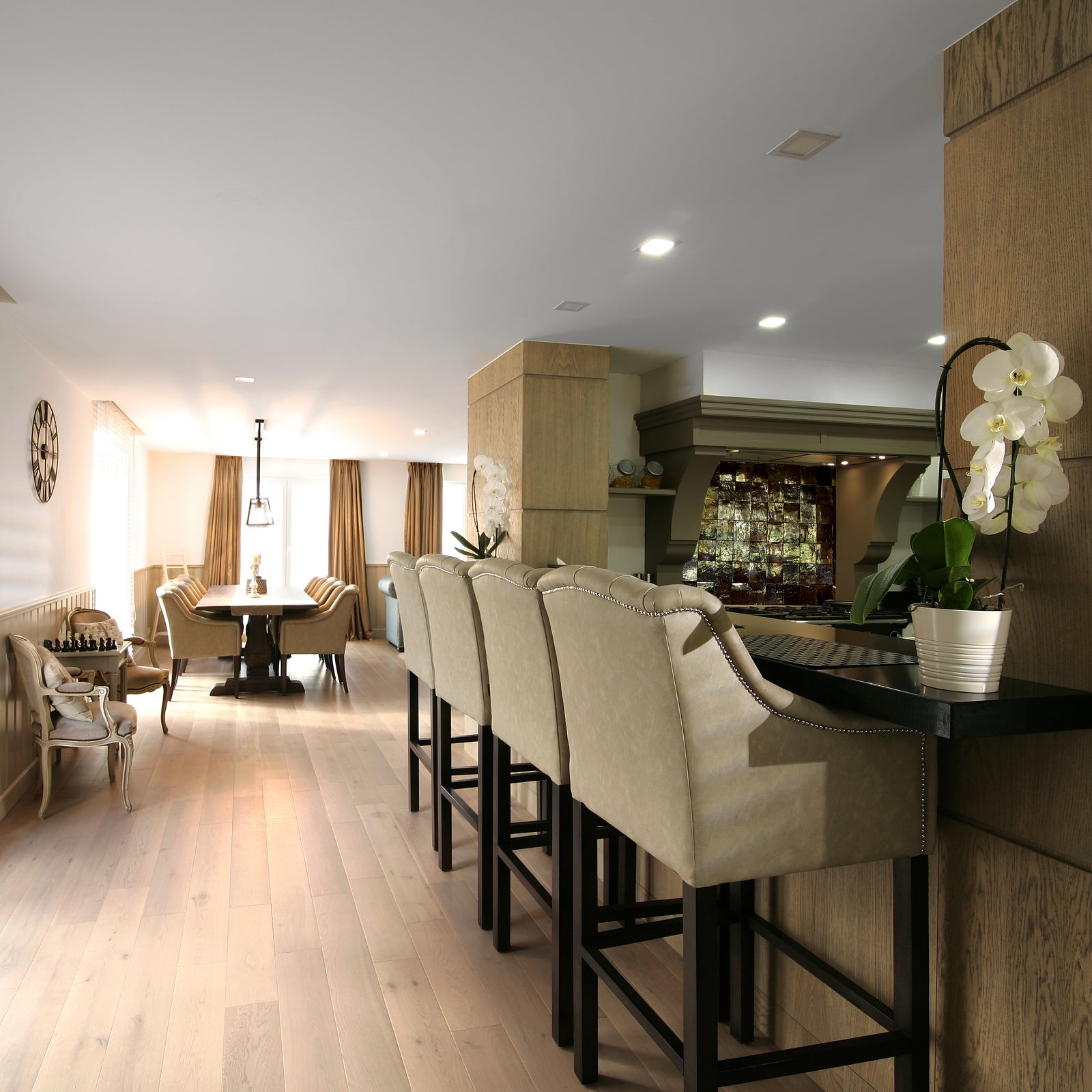 Modern country interior, contemporary home Grimbergen