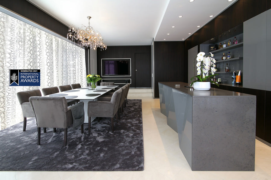 Home Cinema interior in country classic style by Marcotte Style