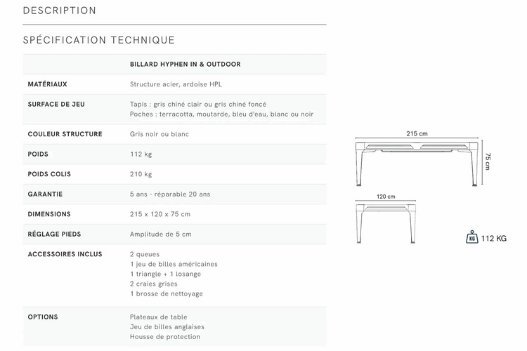 Outdoor Pool & Dining Table 7FT White