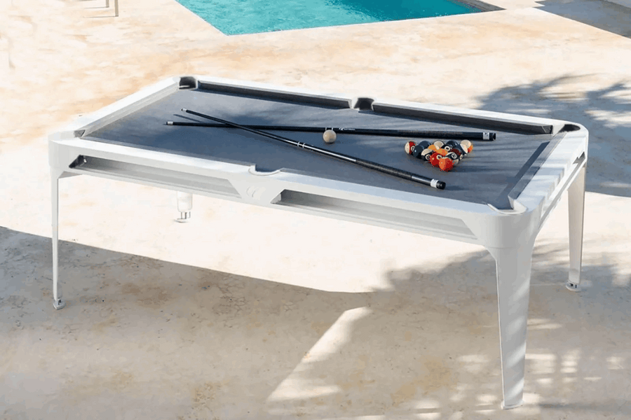 Outdoor Pool & Table de salle à manger 7FT Blanc