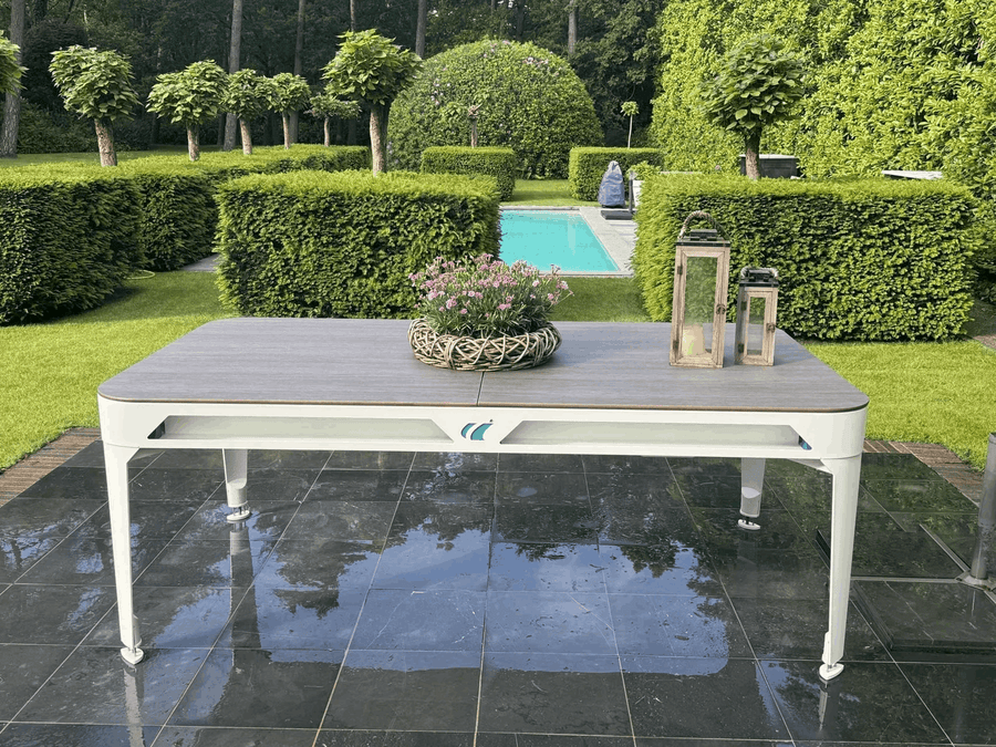 Outdoor Pool & Table de salle à manger 7FT Blanc