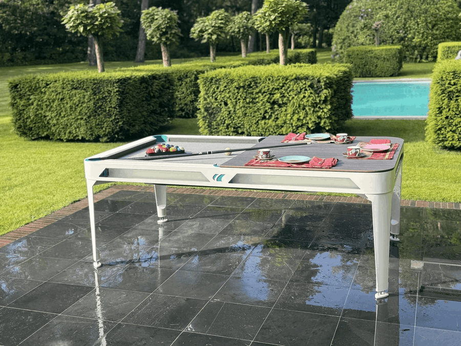 Outdoor Pool & Table de salle à manger 7FT Blanc