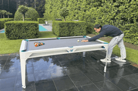 Outdoor Pool & Table de salle à manger 7FT Blanc