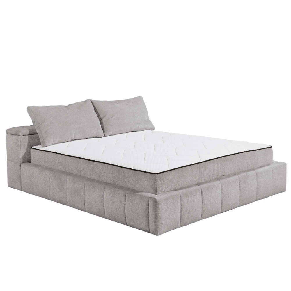 Bed Halston - Stone | Slatted Base & Matress