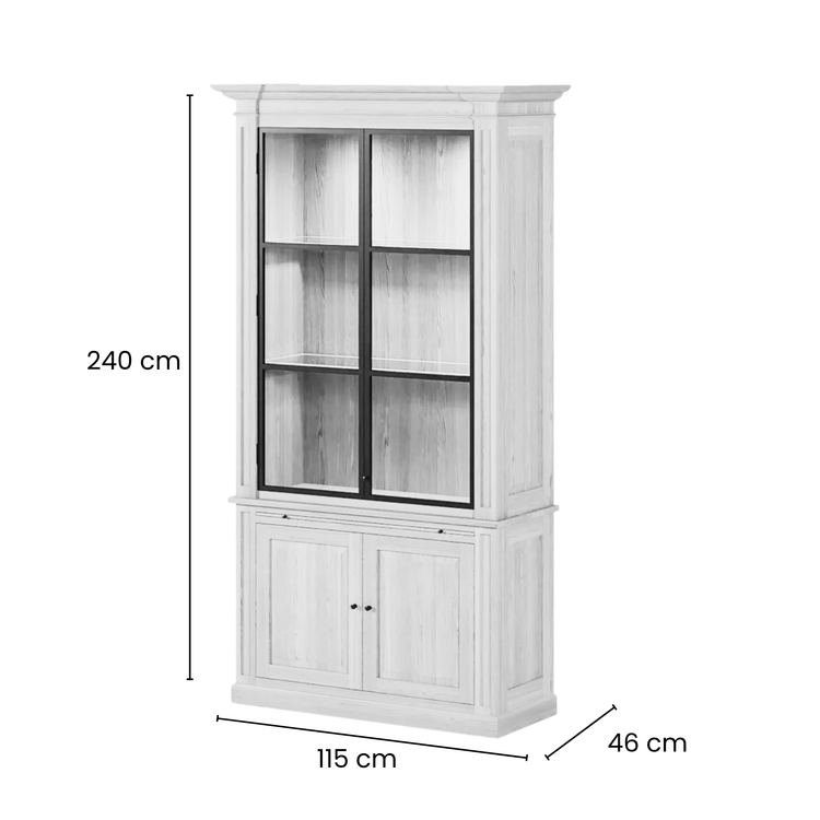 Amber Display Cabinet - Black Oak | Marcottestyle