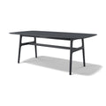 Baden Dining Table - Black Ash Wood Veneer - 200 cm