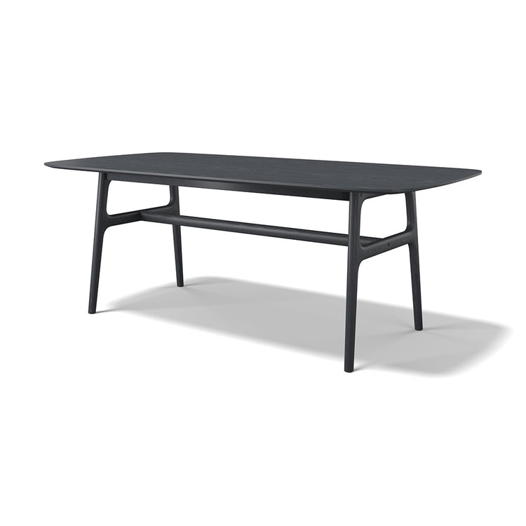 Baden dining table in black ash, 200 cm