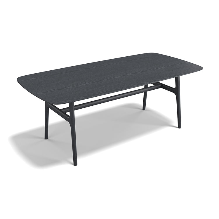 Baden dining table black ash angle