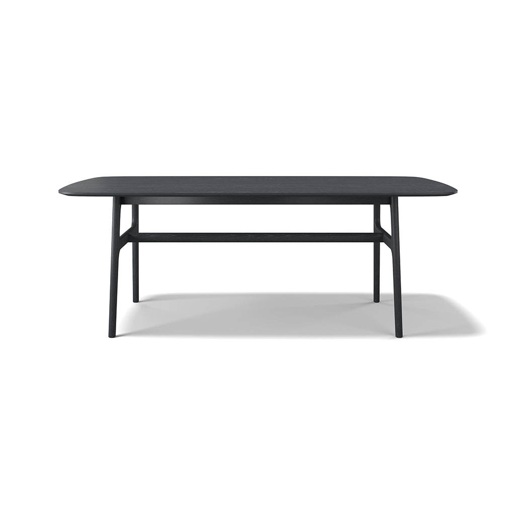 Baden dining table black ash top