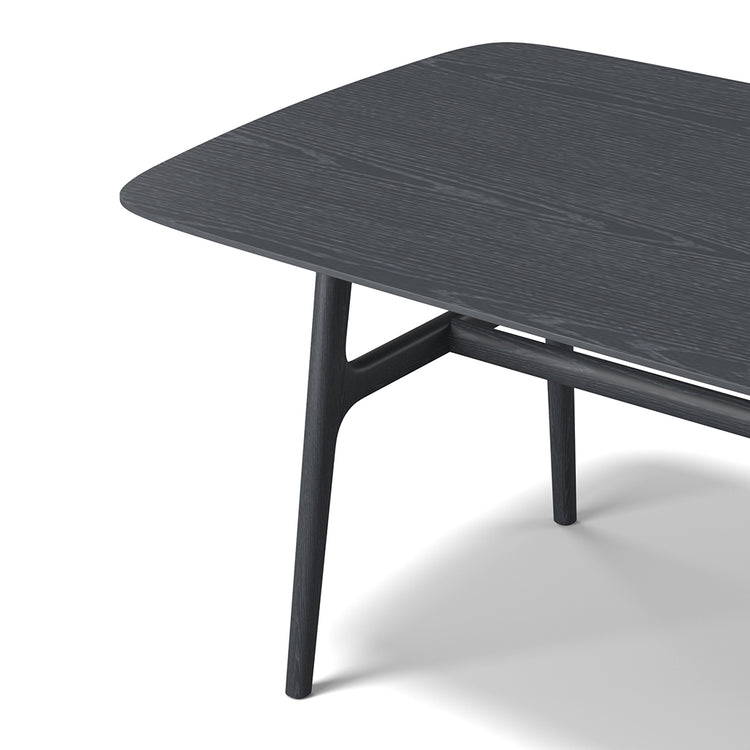Baden dining table black ash leg detail