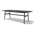 Baden Dining Table - Black Ash Wood Veneer - 240 cm