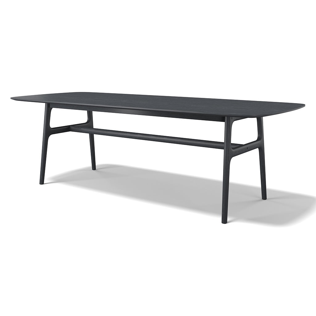 Baden dining table in black ash, 240 cm