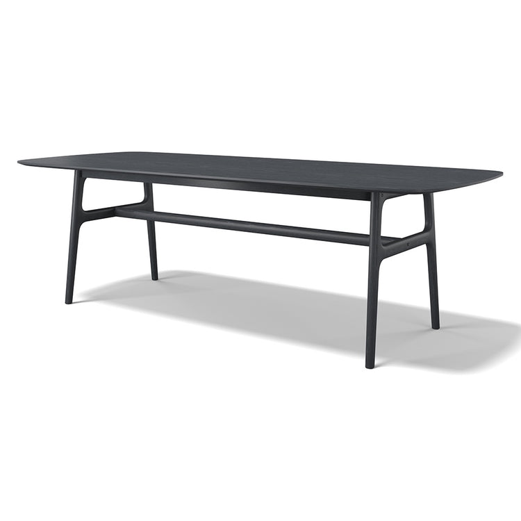 Baden dining table in black ash, 240 cm