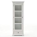 Provence Single Vitrine - Weiß
