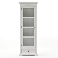 Provence Single Vitrine - Weiß